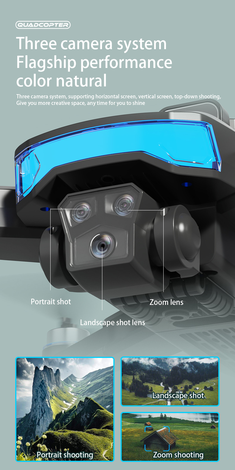 Picture of 2025 New RC Drone 4K Professional G.P.S Dual Camera Aerial 360° Quadcopter RC Obstacle Avoidance Optical Flow Aerial 4K Drone
