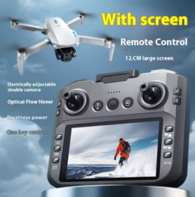 Picture of 4K FPV Drone with 12.5" HD Screen and Brushless Motor Optical Flow Positioning Dual Camera Switch Foldable RC Quadcopter sg