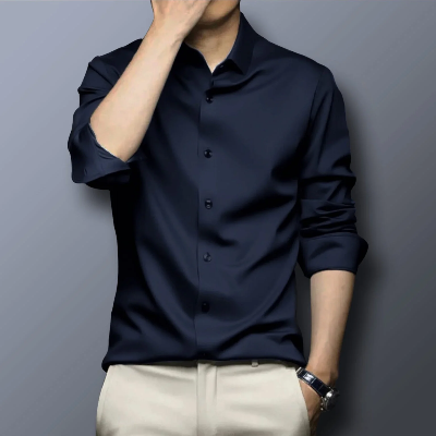 Picture of Semi Formal Shirt Nevy-blue