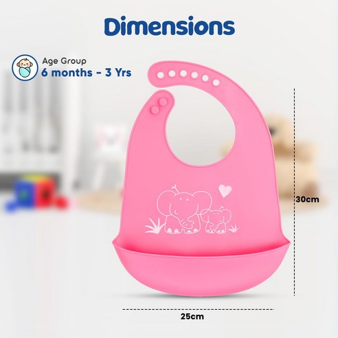 Picture of Baby Silicone Bib / Pocket Waterproof silicone Bib /Baby ultra-thin summer lightweight silicone bib