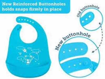 Picture of Baby Silicone Bib / Pocket Waterproof silicone Bib /Baby ultra-thin summer lightweight silicone bib