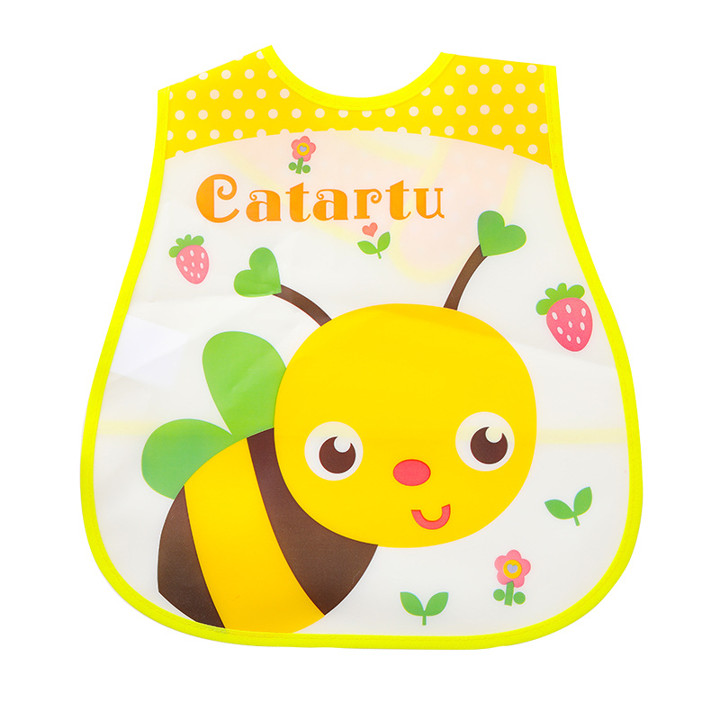 Picture of New Product Cartoon Cute Colorful Waterproof Sleeveless EVA Baby Bib