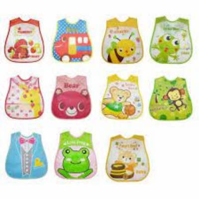 Picture of New Product Cartoon Cute Colorful Waterproof Sleeveless EVA Baby Bib