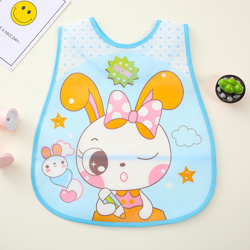 Picture of New Product Cartoon Cute Colorful Waterproof Sleeveless EVA Baby Bib