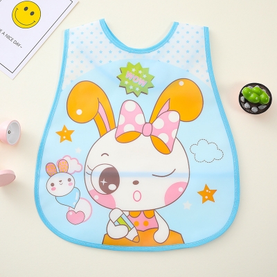 Picture of New Product Cartoon Cute Colorful Waterproof Sleeveless EVA Baby Bib