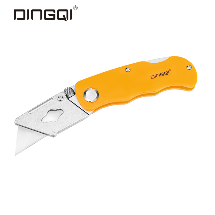 Picture of Dingqi 5 Pcs Professional Plastic Handle Yellow Small Sharp Foldable Utility NT Cutter-63104
