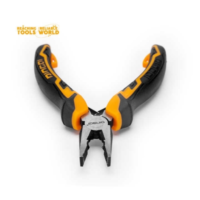 Picture of DINGQI 5 Inch Hand Tools Wire Cutters Cutting Pliers Nipper Anti-Slip Rubber Mini Diagonal Pliers-21001