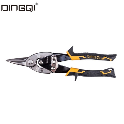Picture of DingQi 10" Aviation Tin Snip Scissors for Cutting Steel CR-V Material Straight Cutter-65005