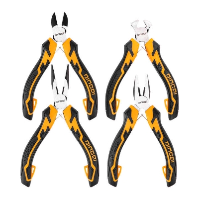 Picture of DINGQI 4 Pcs Hand Tools Grip Handle Stainless Steel Mini Pliers Set-23002
