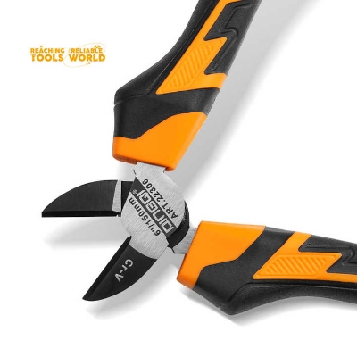 Picture of DingQi Professional Multi Purpose Tool Set Chrome Vanadium 6" Diagonal Wire Cutting Pliers for Wires-22306