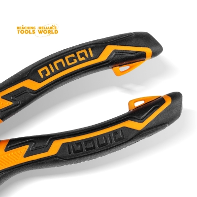 Picture of DingQi Professional Multi Purpose Tool Set Chrome Vanadium 6" Diagonal Wire Cutting Pliers for Wires-22306