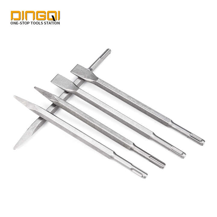 Picture of DINGQI 2pcs (+)(-) Hammer Chisel High Quality Accurate Efficient Electric Hammer Drill Chisel Carving Chisel Woodworking Metalworking Steel- 137211-137231