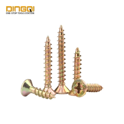 Picture of Tri-T 3/4" inch  Pozi Drive Double Countersunk Head Chipboard Screw Used on Wood