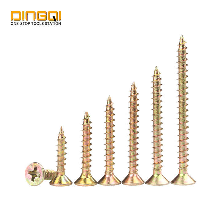 Picture of Tri-T 1/2" inch Pozi Drive Double Countersunk Head Chipboard Screw Used on Wood