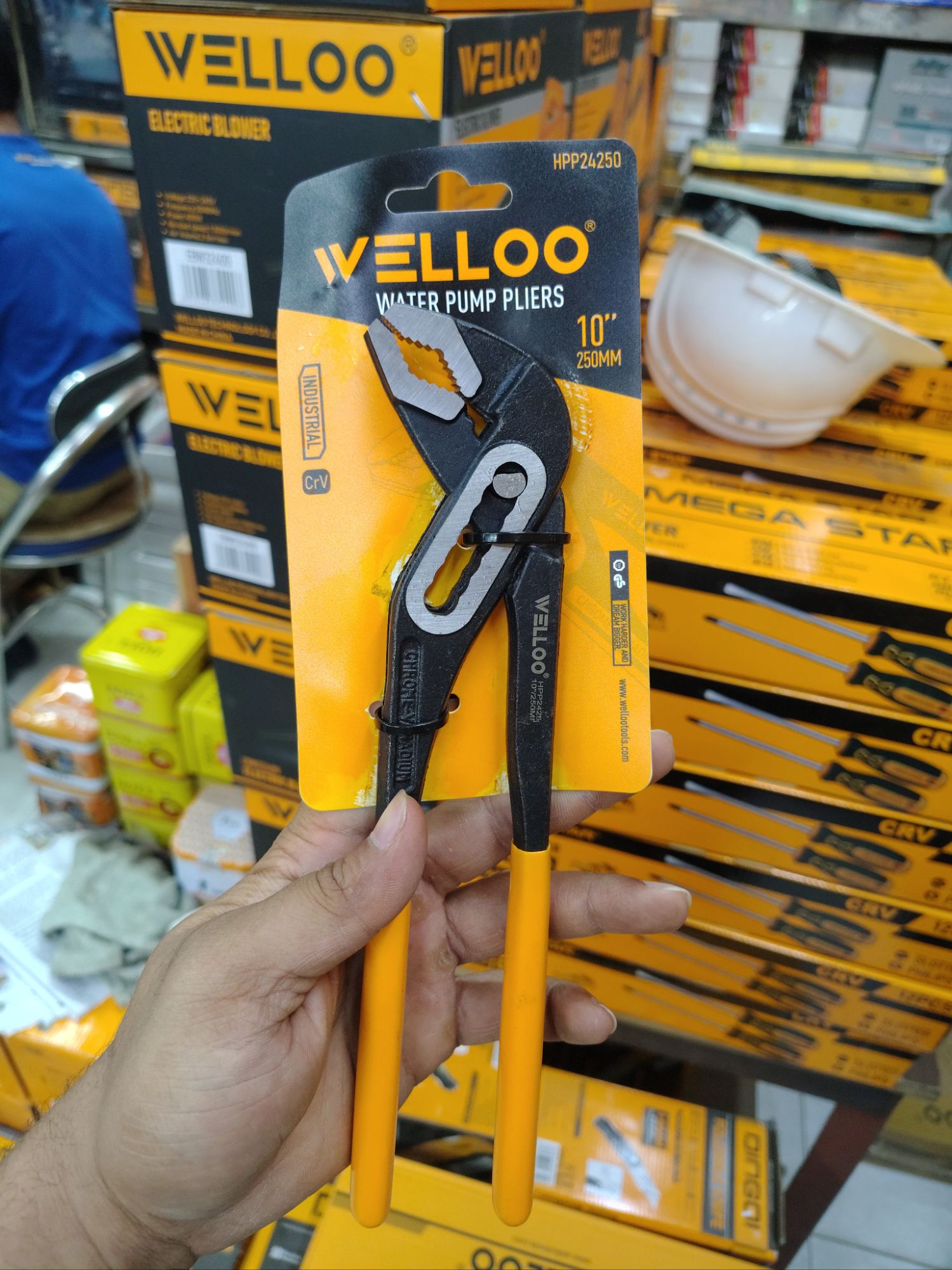Picture of 🔧 WELLOO 10-Inch Pump Pliers | Adjustable Multi-Purpose Hand Tool – HPP24250