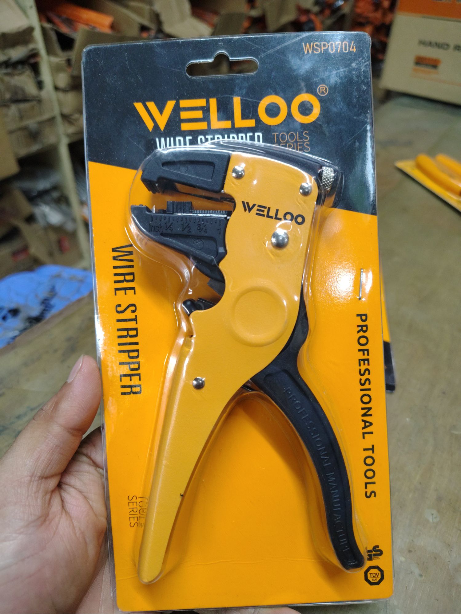 Picture of 🔧 WELLOO Multi-Functional Wire Stripper | Professional Electrical Hand Tool – WSP0704