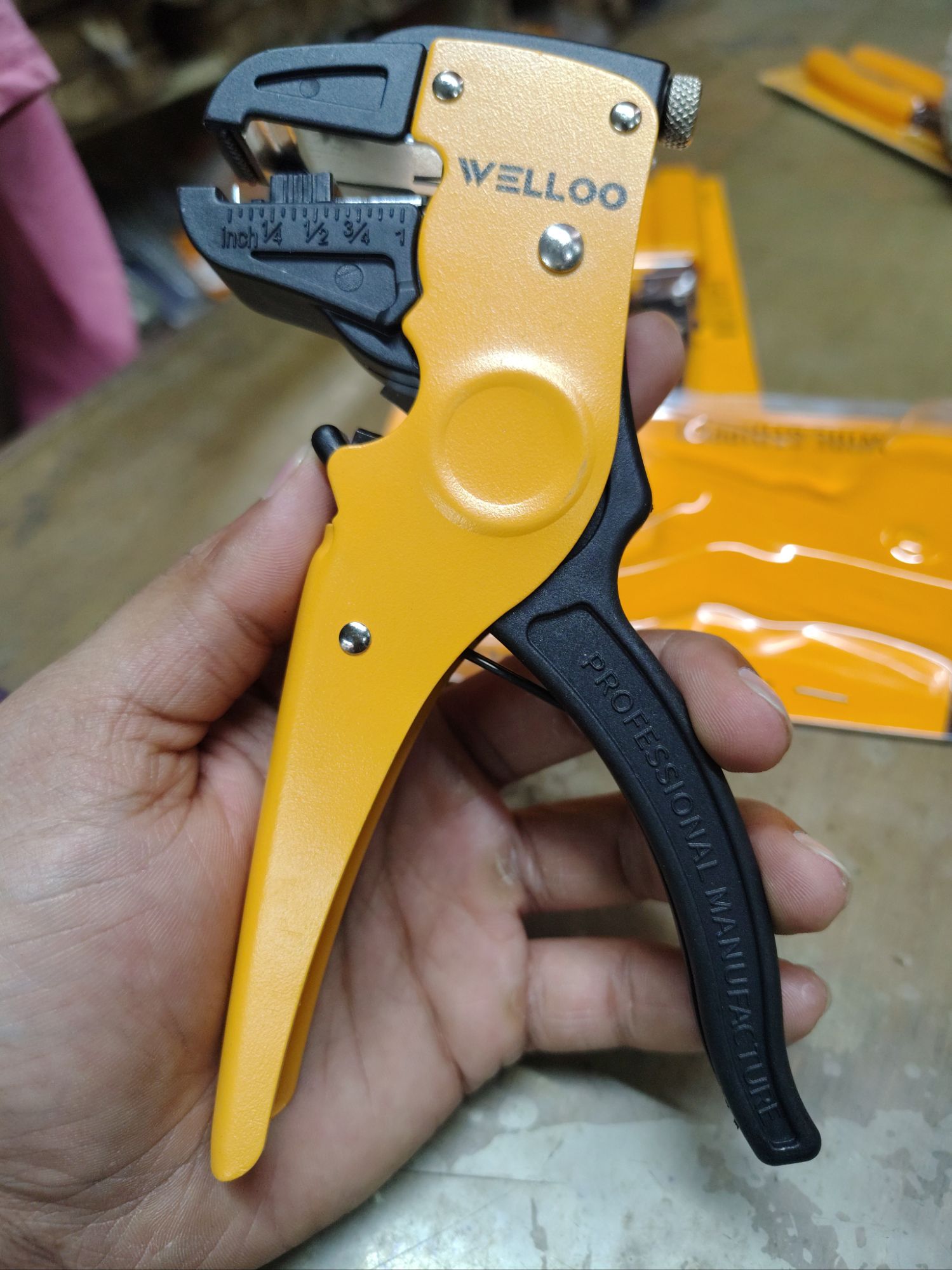 Picture of 🔧 WELLOO Multi-Functional Wire Stripper | Professional Electrical Hand Tool – WSP0704