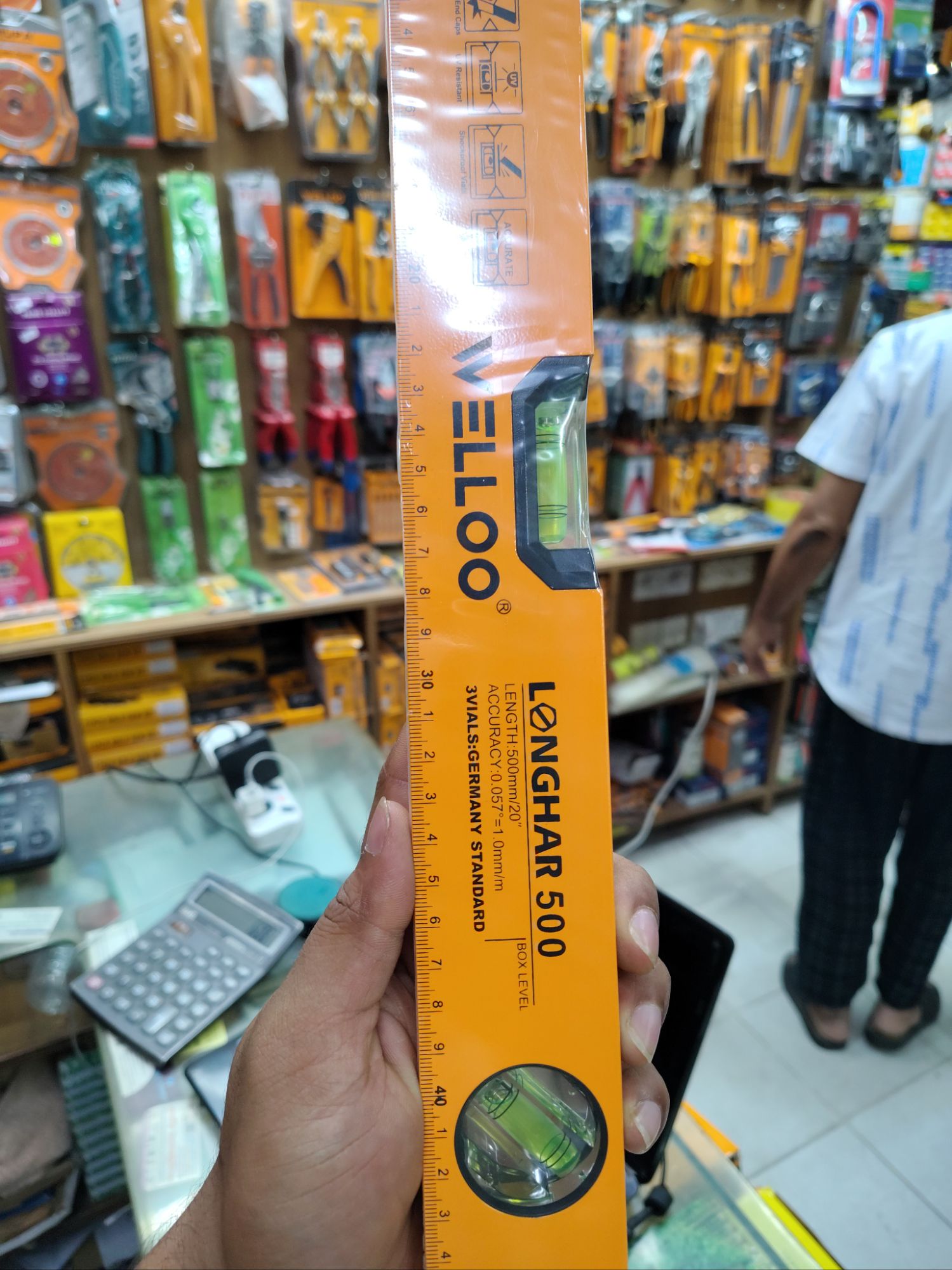 Picture of WELLOO 20" Inch Magnetic Spirit Level SPL6050 🛠️📏