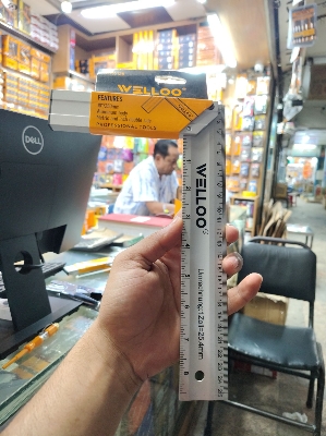 Picture of 1 x WELLOO 10" Aluminum Square Ruler ALR6125 🛠️