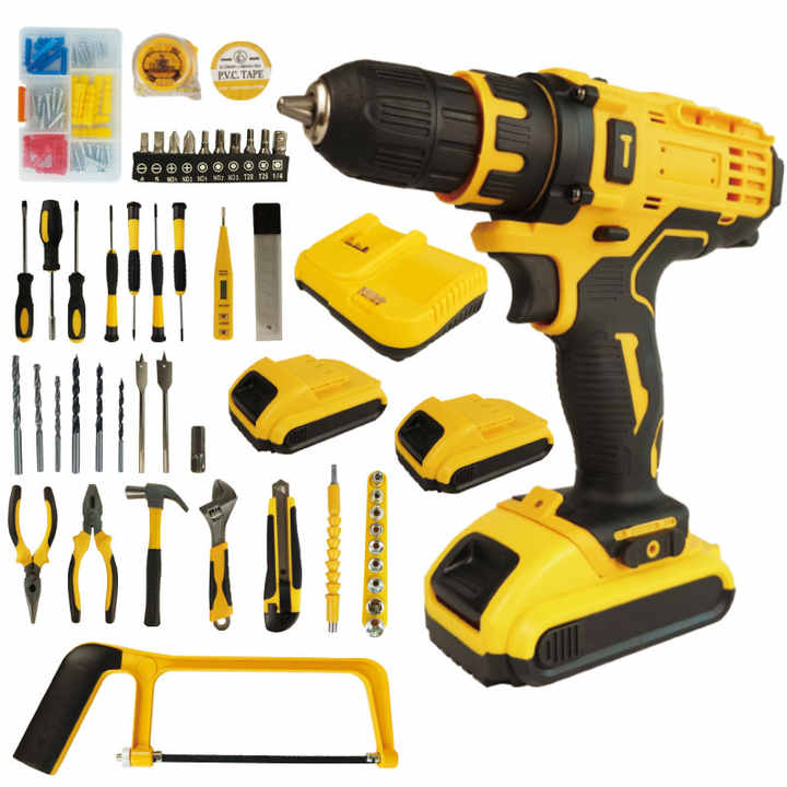 Picture of 🛠️ Wholesale 117-Piece Power Tool Combo Kit – Cordless Drill & Professional DIY Hand Tools