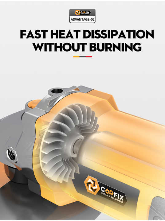 Picture of Coofix Electric Angle Grinder 750W Smart Side Switch Angle Grinding Machine 100MM-CF-AG010