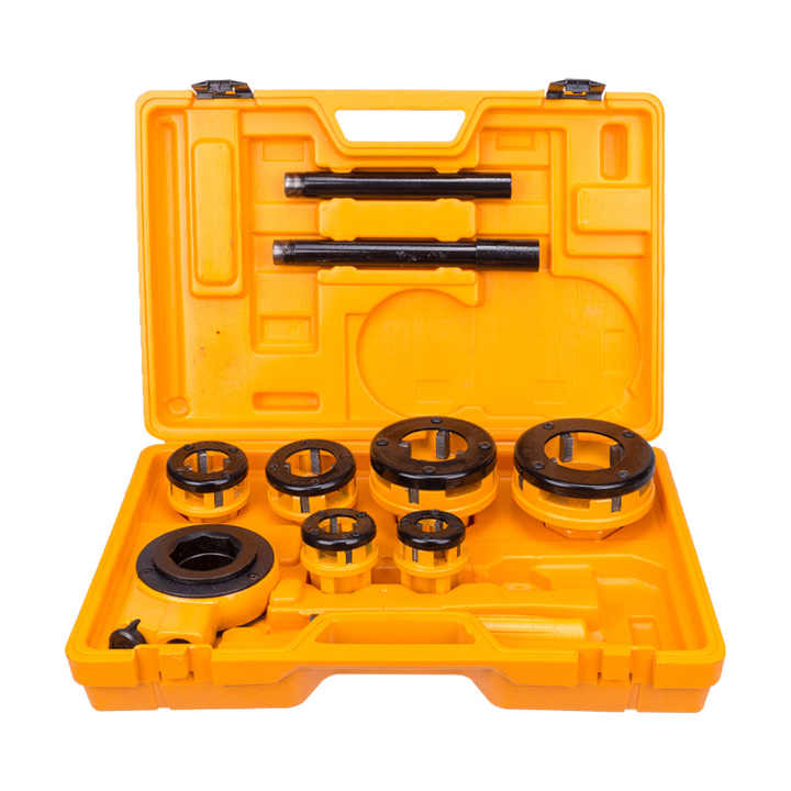 Picture of 🛠️ DingQi Professional 6PCS Pipe Tools Ratchet Die Stock Set – Sizes 1/2" to 2" (137106)