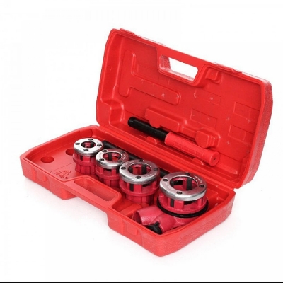 Picture of 🛠️ Ratchet Pipe Threader Kit – 4 Dies (1/2", 3/4", 1", 1-1/4")-JD8803