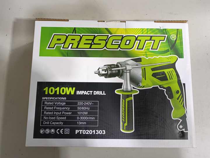 Picture of PRESCOTT IMPACT DRILL MACHINE 13mm 220V 1010w ELECTRIC DRILL