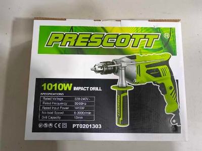 Picture of PRESCOTT IMPACT DRILL MACHINE 13mm 220V 1010w ELECTRIC DRILL