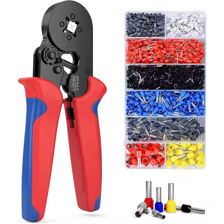 Picture of 🔌 HSC8 6-4A Terminal Crimping Tool with 1200pcs Cord End Terminal Connectors Kit