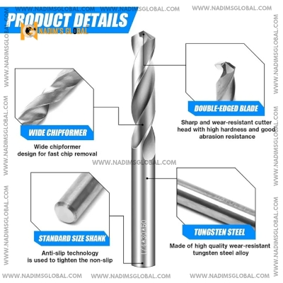 Picture of 5/32 Iron Drill Bit Set – High Speed Steel (10pcs Pack)