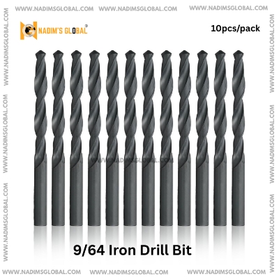 Picture of MEGASTAR Brand 9/64 Iron Drill Bit – 10pcs Pack | High-Speed Durable Drill Bits for Metal, Wood & Plastic