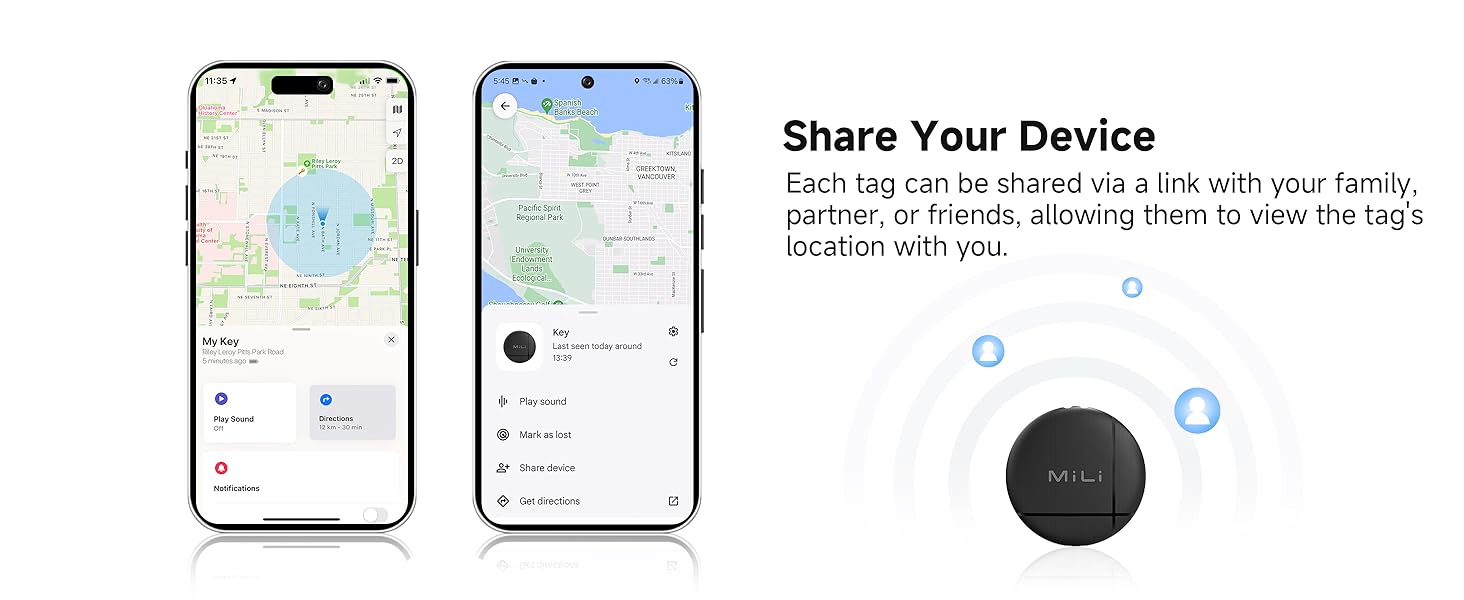 Picture of MiLi LiTag Duo Smart Finder for both Android & iOS