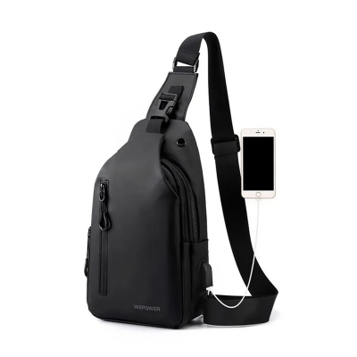 Picture of Men's Shoulder Bag Waterproof Oxford Cross Body Double Layer Zipper Bag High-Capacity Travel Phone Pouch Fashion Bag