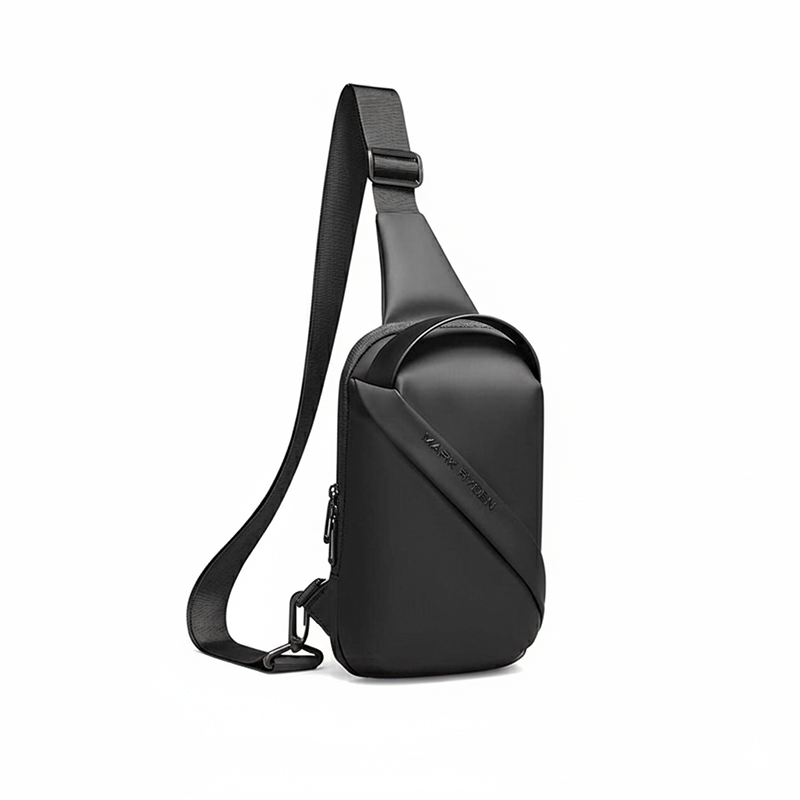 Picture of ARCTIC HUNTER Waterproof Sling Bag Chest Bag Shoulder Bag Hard Shell Case Adjustable Breathable Oxford Crossbody Pack for Outdoor Sports Cycling Travelling