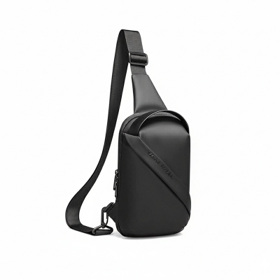 Picture of ARCTIC HUNTER Waterproof Sling Bag Chest Bag Shoulder Bag Hard Shell Case Adjustable Breathable Oxford Crossbody Pack for Outdoor Sports Cycling Travelling