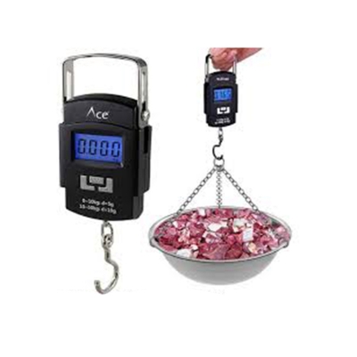 Picture of 50 Kg Digital Hanging Portable Weight Scale- Black
