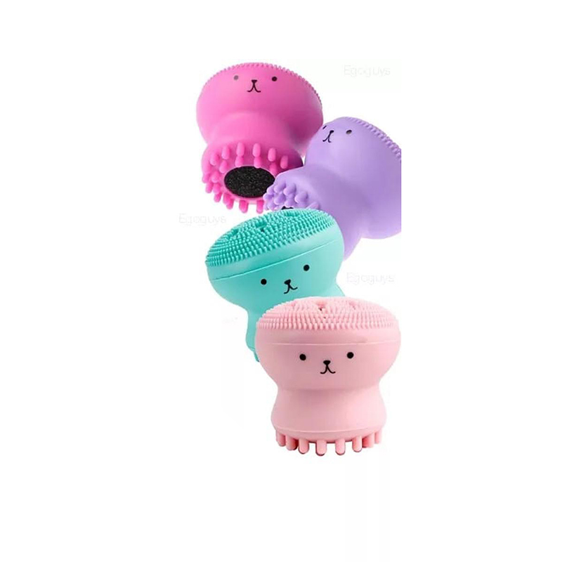 Picture of Facial Cleansing Brushes Silicone Cute Octopus Facial Cleanser Pore Cleanser Exfoliator Face Scrub Washing Brush Skin Care Beuty Tools
