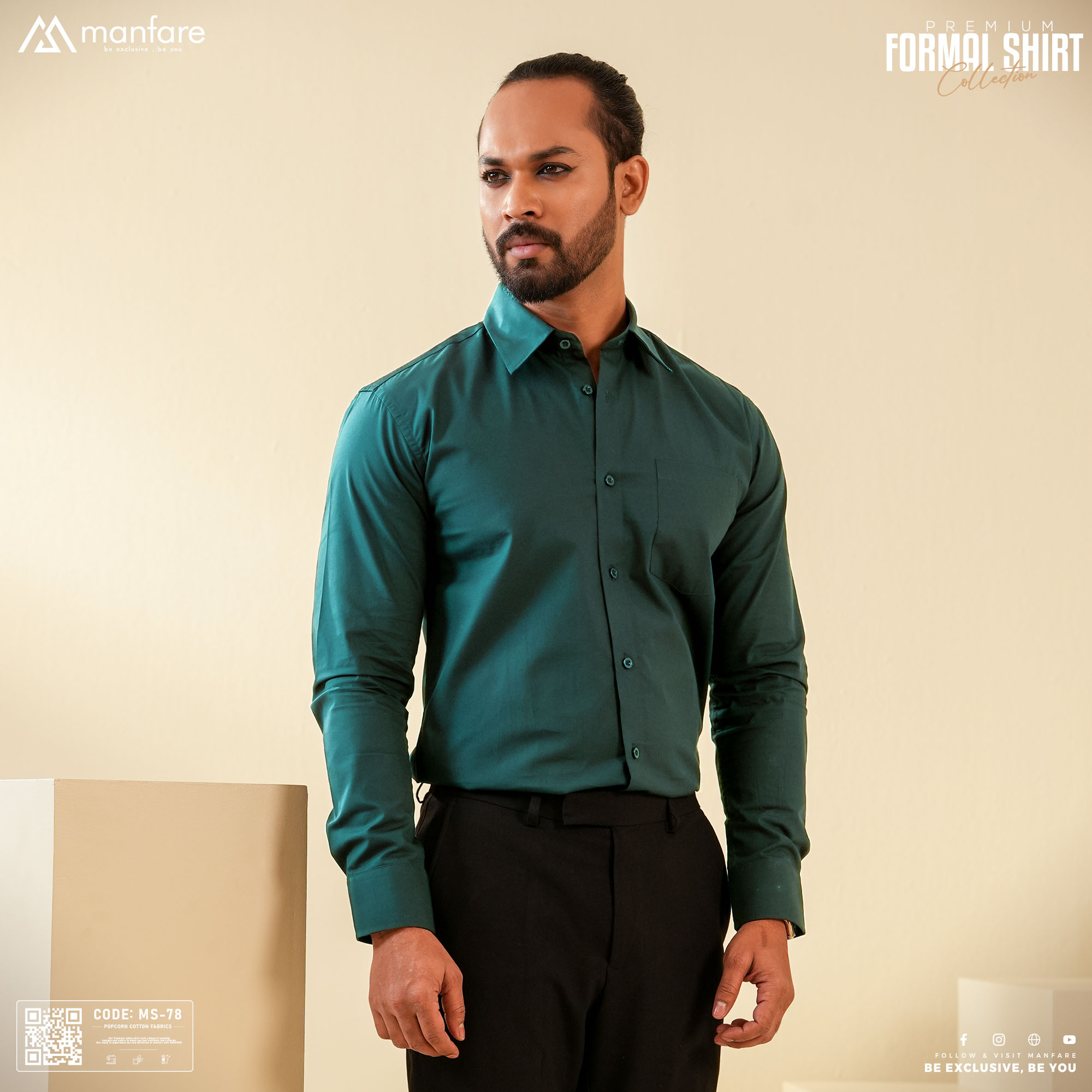 Picture of Premium Formal Solid Shirt For Men | MS-78