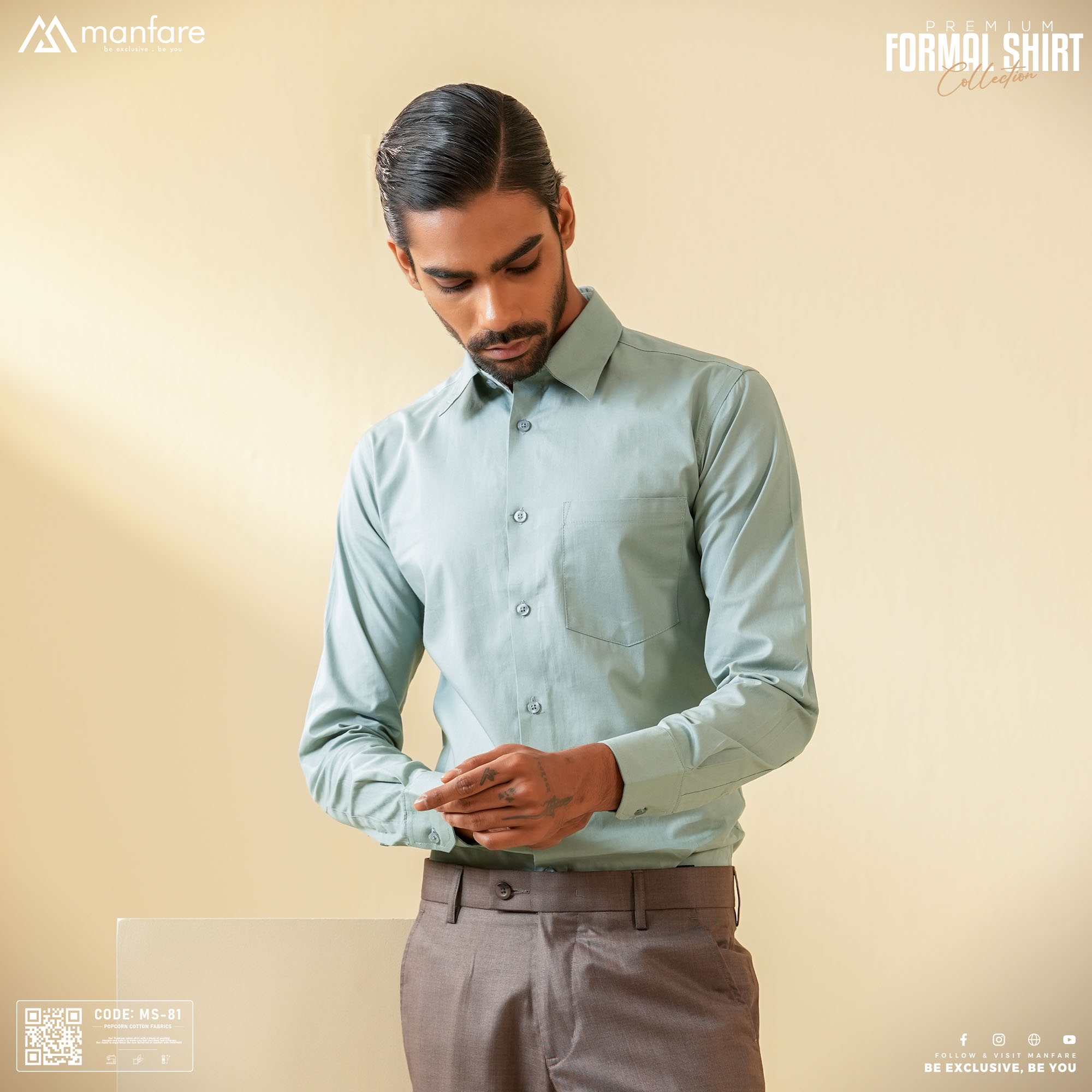 Picture of Premium Formal Solid Shirt For Men | MS-81