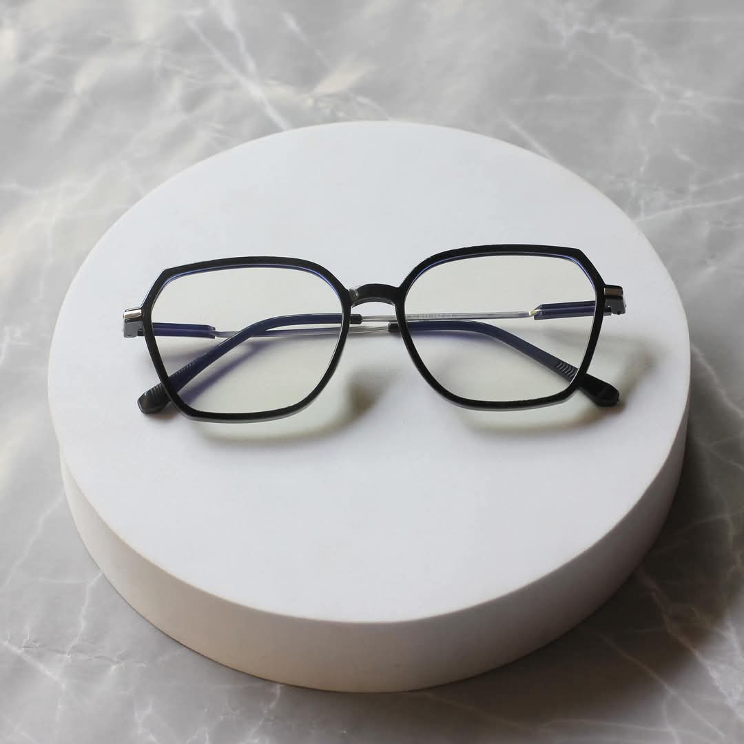 Picture of Square Glasses Computer Glasses Glasses Full Frame Glasses Anti Blue Light Men Women Glasses Metal Glasses
