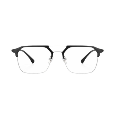 Luxury Brand Double Beam Frame Anti-blue Light Transparent Computer Glasses Women Men Sunglasses UV400 Flat Mirror Eyeglasses Family Shop BDonline shop bangladeshothoba.com