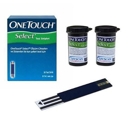 Picture of One Touch Select (1BOX) Blood Glucose Monitor Test Strips (50pcs)
