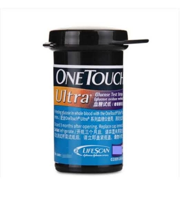 Picture of One Touch Ultra Strips - 50 Strips Blood Glucose Test Strips