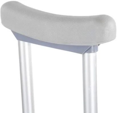 Picture of Adjustable Adult Crutches Under Arm Aluminum Alloy Push Button with Filling Hand Grip Arm Crutch for Walking