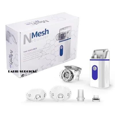 Picture of Portable Mini Handheld Mesh Nebulizer Machine/Ultrasonic SteamInhaler Nebulizer Machine ForChild & Adults Nebulization-Smart USB Connector