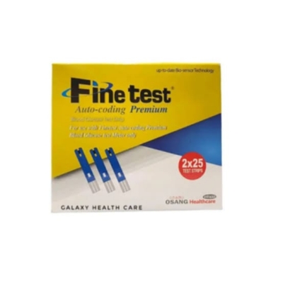 Picture of Fine Test Blood Glucose Test Strip 25 & 50 pice