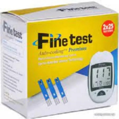 Picture of Fine Test Blood Glucose Test Strip 25 & 50 pice
