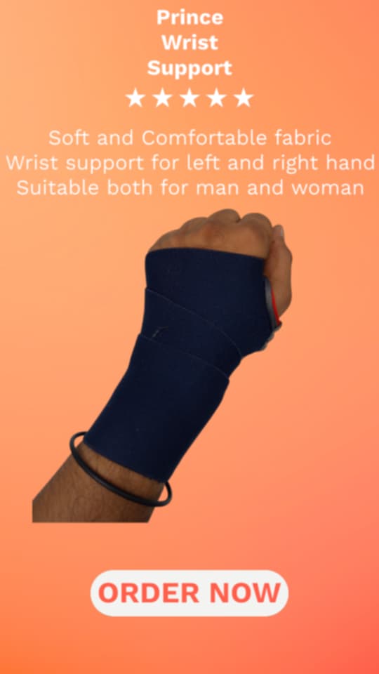 Picture of prince Thumb & Wrist Support Wrap Brace Binder Stabilizer for Men & Women Gym Workout Sports Hand Injuries Warmer Band, Pain Relief, Arthritis, Tendonitis, Supporter