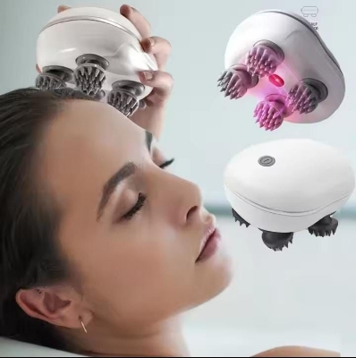 Picture of Electric Head Massager Deep Tissue Scalp Cat Massager Health Care Relax Shoulder Neck Body Massage Kneading Vibrating Device